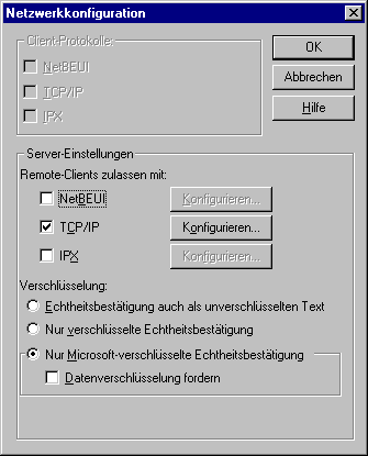 Netzwerkkonfiguration